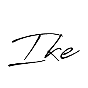 Create a beautiful signature design for name Ike. With this signature (Antro_Vectra_Bolder) fonts, you can make a handwritten signature for free. Ike signature style 7 images and pictures png