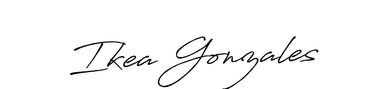 You should practise on your own different ways (Antro_Vectra_Bolder) to write your name (Ikea Gonzales) in signature. don't let someone else do it for you. Ikea Gonzales signature style 7 images and pictures png