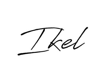 Use a signature maker to create a handwritten signature online. With this signature software, you can design (Antro_Vectra_Bolder) your own signature for name Ikel. Ikel signature style 7 images and pictures png