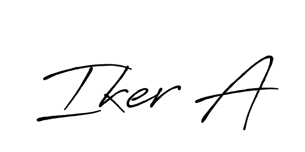 You can use this online signature creator to create a handwritten signature for the name Iker A. This is the best online autograph maker. Iker A signature style 7 images and pictures png