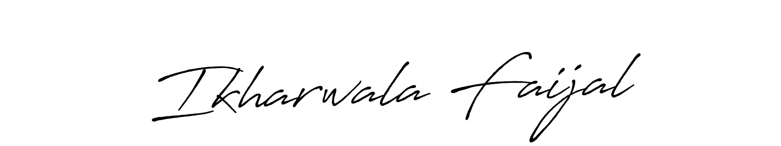 Use a signature maker to create a handwritten signature online. With this signature software, you can design (Antro_Vectra_Bolder) your own signature for name Ikharwala Faijal. Ikharwala Faijal signature style 7 images and pictures png