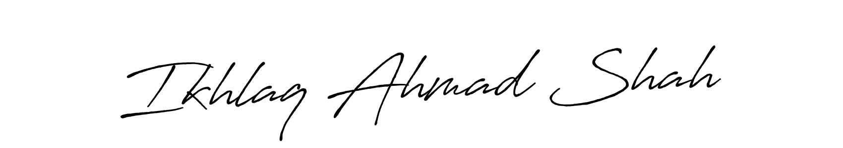 You can use this online signature creator to create a handwritten signature for the name Ikhlaq Ahmad Shah. This is the best online autograph maker. Ikhlaq Ahmad Shah signature style 7 images and pictures png