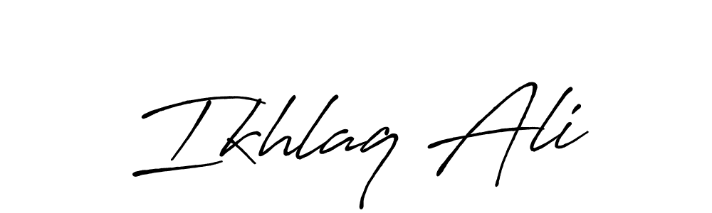 Similarly Antro_Vectra_Bolder is the best handwritten signature design. Signature creator online .You can use it as an online autograph creator for name Ikhlaq Ali. Ikhlaq Ali signature style 7 images and pictures png
