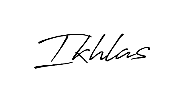 How to Draw Ikhlas signature style? Antro_Vectra_Bolder is a latest design signature styles for name Ikhlas. Ikhlas signature style 7 images and pictures png