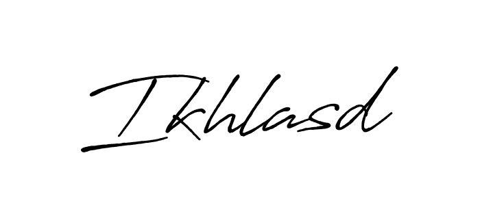 The best way (Antro_Vectra_Bolder) to make a short signature is to pick only two or three words in your name. The name Ikhlasd include a total of six letters. For converting this name. Ikhlasd signature style 7 images and pictures png