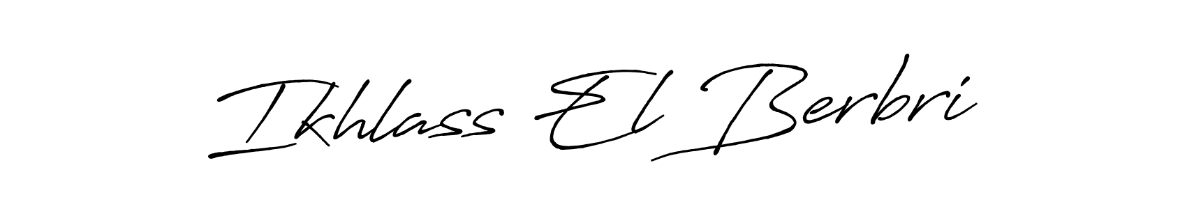 Make a beautiful signature design for name Ikhlass El Berbri. Use this online signature maker to create a handwritten signature for free. Ikhlass El Berbri signature style 7 images and pictures png