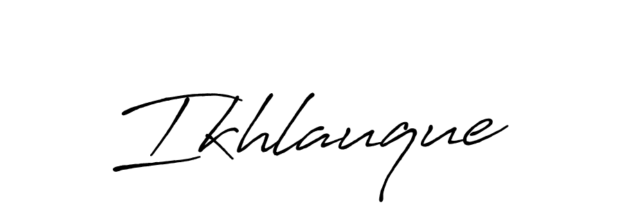 Antro_Vectra_Bolder is a professional signature style that is perfect for those who want to add a touch of class to their signature. It is also a great choice for those who want to make their signature more unique. Get Ikhlauque name to fancy signature for free. Ikhlauque signature style 7 images and pictures png