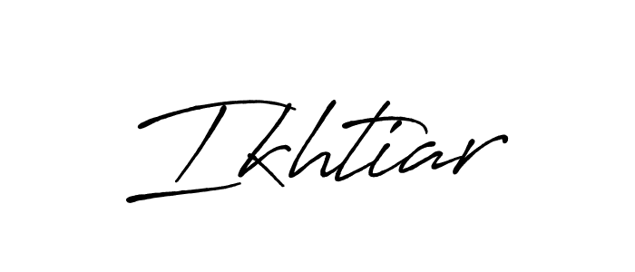 Design your own signature with our free online signature maker. With this signature software, you can create a handwritten (Antro_Vectra_Bolder) signature for name Ikhtiar. Ikhtiar signature style 7 images and pictures png