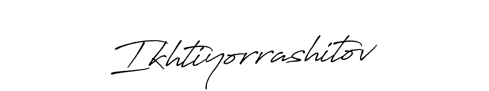 Design your own signature with our free online signature maker. With this signature software, you can create a handwritten (Antro_Vectra_Bolder) signature for name Ikhtiyorrashitov. Ikhtiyorrashitov signature style 7 images and pictures png