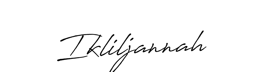 You should practise on your own different ways (Antro_Vectra_Bolder) to write your name (Ikliljannah) in signature. don't let someone else do it for you. Ikliljannah signature style 7 images and pictures png