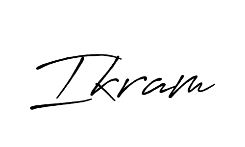 How to make Ikram name signature. Use Antro_Vectra_Bolder style for creating short signs online. This is the latest handwritten sign. Ikram signature style 7 images and pictures png