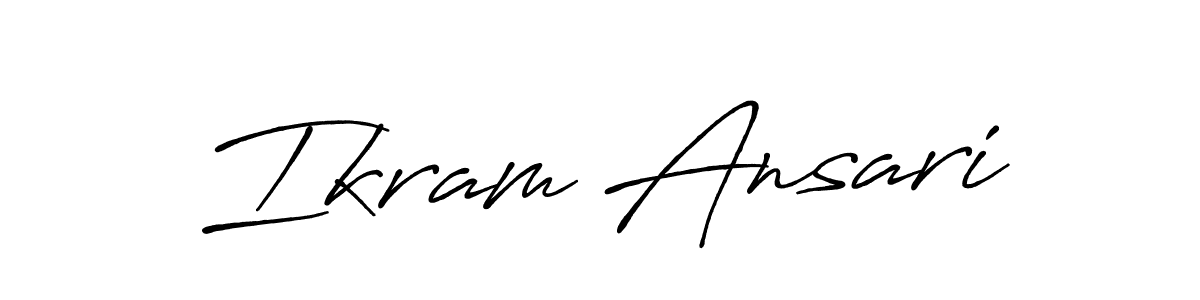 It looks lik you need a new signature style for name Ikram Ansari. Design unique handwritten (Antro_Vectra_Bolder) signature with our free signature maker in just a few clicks. Ikram Ansari signature style 7 images and pictures png
