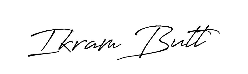 Ikram Butt stylish signature style. Best Handwritten Sign (Antro_Vectra_Bolder) for my name. Handwritten Signature Collection Ideas for my name Ikram Butt. Ikram Butt signature style 7 images and pictures png