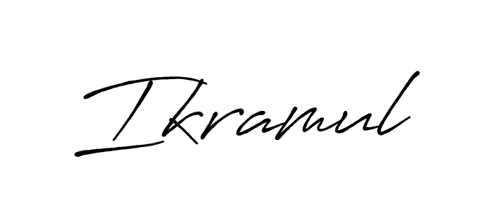 if you are searching for the best signature style for your name Ikramul. so please give up your signature search. here we have designed multiple signature styles  using Antro_Vectra_Bolder. Ikramul signature style 7 images and pictures png