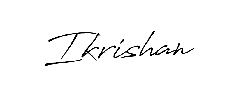 The best way (Antro_Vectra_Bolder) to make a short signature is to pick only two or three words in your name. The name Ikrishan include a total of six letters. For converting this name. Ikrishan signature style 7 images and pictures png