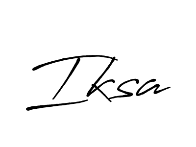 Create a beautiful signature design for name Iksa. With this signature (Antro_Vectra_Bolder) fonts, you can make a handwritten signature for free. Iksa signature style 7 images and pictures png