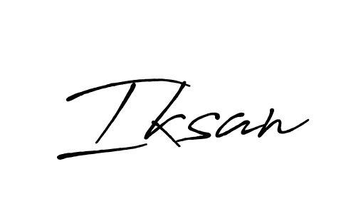 Also we have Iksan name is the best signature style. Create professional handwritten signature collection using Antro_Vectra_Bolder autograph style. Iksan signature style 7 images and pictures png
