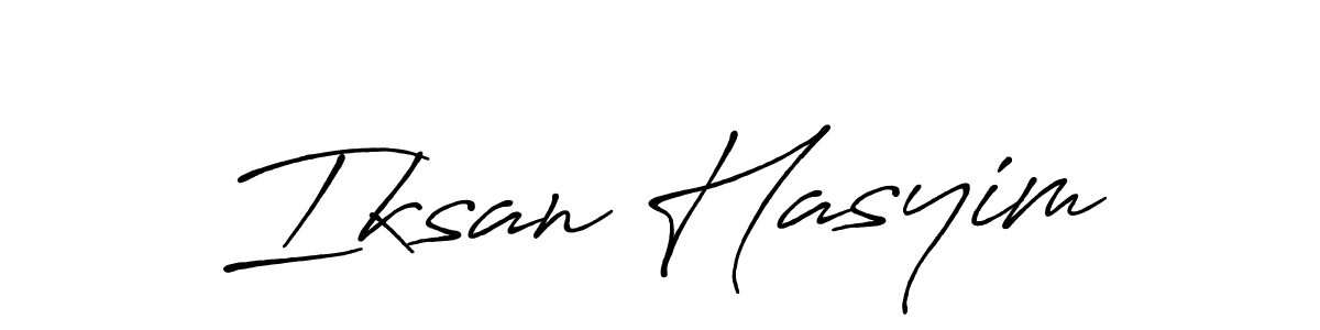 Make a beautiful signature design for name Iksan Hasyim. Use this online signature maker to create a handwritten signature for free. Iksan Hasyim signature style 7 images and pictures png