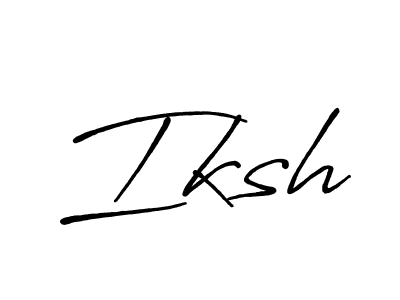 The best way (Antro_Vectra_Bolder) to make a short signature is to pick only two or three words in your name. The name Iksh include a total of six letters. For converting this name. Iksh signature style 7 images and pictures png