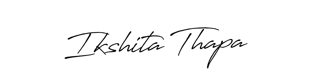 It looks lik you need a new signature style for name Ikshita Thapa. Design unique handwritten (Antro_Vectra_Bolder) signature with our free signature maker in just a few clicks. Ikshita Thapa signature style 7 images and pictures png