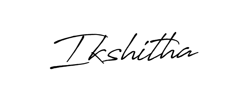 Design your own signature with our free online signature maker. With this signature software, you can create a handwritten (Antro_Vectra_Bolder) signature for name Ikshitha. Ikshitha signature style 7 images and pictures png