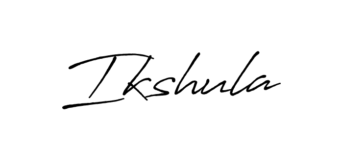 How to make Ikshula signature? Antro_Vectra_Bolder is a professional autograph style. Create handwritten signature for Ikshula name. Ikshula signature style 7 images and pictures png