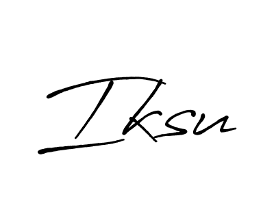 Design your own signature with our free online signature maker. With this signature software, you can create a handwritten (Antro_Vectra_Bolder) signature for name Iksu. Iksu signature style 7 images and pictures png