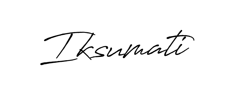 Also we have Iksumati name is the best signature style. Create professional handwritten signature collection using Antro_Vectra_Bolder autograph style. Iksumati signature style 7 images and pictures png