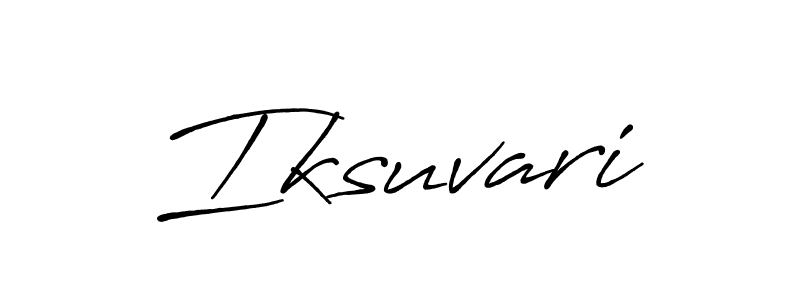 It looks lik you need a new signature style for name Iksuvari. Design unique handwritten (Antro_Vectra_Bolder) signature with our free signature maker in just a few clicks. Iksuvari signature style 7 images and pictures png