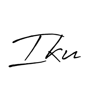 if you are searching for the best signature style for your name Iku. so please give up your signature search. here we have designed multiple signature styles  using Antro_Vectra_Bolder. Iku signature style 7 images and pictures png