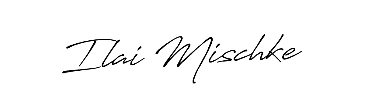 How to make Ilai Mischke signature? Antro_Vectra_Bolder is a professional autograph style. Create handwritten signature for Ilai Mischke name. Ilai Mischke signature style 7 images and pictures png