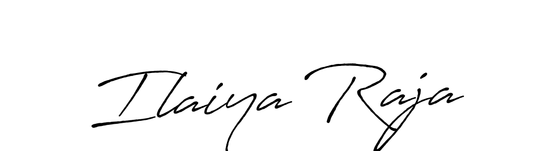 Create a beautiful signature design for name Ilaiya Raja. With this signature (Antro_Vectra_Bolder) fonts, you can make a handwritten signature for free. Ilaiya Raja signature style 7 images and pictures png