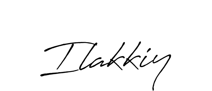 Create a beautiful signature design for name Ilakkiy. With this signature (Antro_Vectra_Bolder) fonts, you can make a handwritten signature for free. Ilakkiy signature style 7 images and pictures png