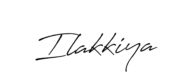 How to make Ilakkiya name signature. Use Antro_Vectra_Bolder style for creating short signs online. This is the latest handwritten sign. Ilakkiya signature style 7 images and pictures png