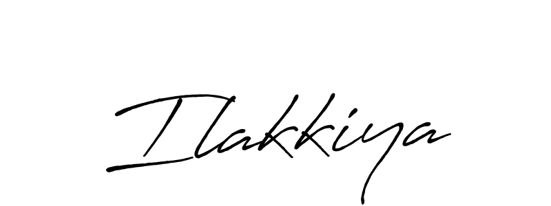 How to make Ilakkiya name signature. Use Antro_Vectra_Bolder style for creating short signs online. This is the latest handwritten sign. Ilakkiya signature style 7 images and pictures png