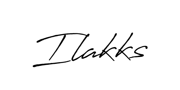 Use a signature maker to create a handwritten signature online. With this signature software, you can design (Antro_Vectra_Bolder) your own signature for name Ilakks. Ilakks signature style 7 images and pictures png