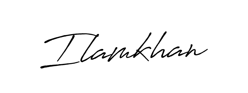 Create a beautiful signature design for name Ilamkhan. With this signature (Antro_Vectra_Bolder) fonts, you can make a handwritten signature for free. Ilamkhan signature style 7 images and pictures png