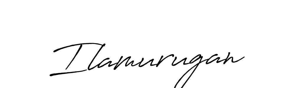 Use a signature maker to create a handwritten signature online. With this signature software, you can design (Antro_Vectra_Bolder) your own signature for name Ilamurugan. Ilamurugan signature style 7 images and pictures png