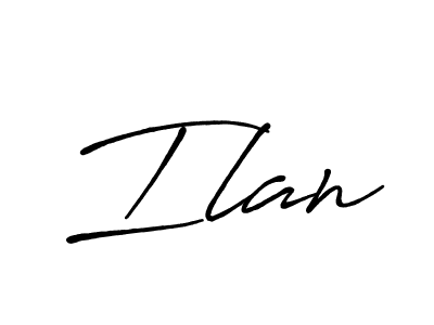You should practise on your own different ways (Antro_Vectra_Bolder) to write your name (Ilan) in signature. don't let someone else do it for you. Ilan signature style 7 images and pictures png