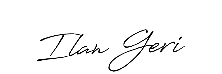 How to make Ilan Geri signature? Antro_Vectra_Bolder is a professional autograph style. Create handwritten signature for Ilan Geri name. Ilan Geri signature style 7 images and pictures png