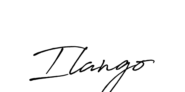 Create a beautiful signature design for name Ilango. With this signature (Antro_Vectra_Bolder) fonts, you can make a handwritten signature for free. Ilango signature style 7 images and pictures png