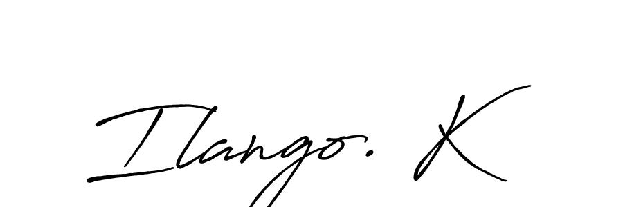 How to Draw Ilango. K signature style? Antro_Vectra_Bolder is a latest design signature styles for name Ilango. K. Ilango. K signature style 7 images and pictures png