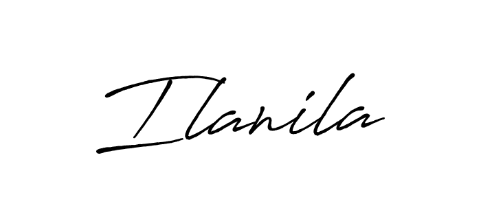 Make a beautiful signature design for name Ilanila. With this signature (Antro_Vectra_Bolder) style, you can create a handwritten signature for free. Ilanila signature style 7 images and pictures png
