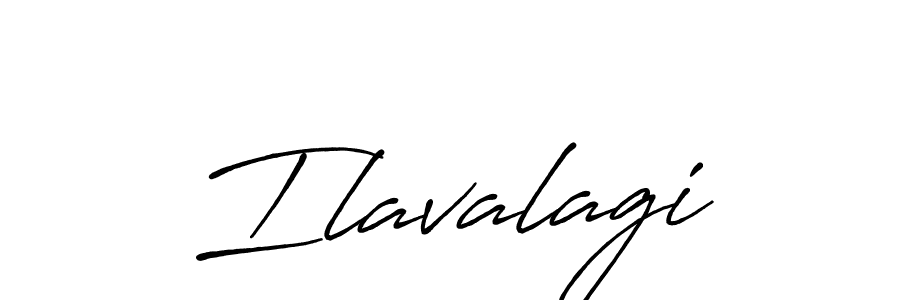 Use a signature maker to create a handwritten signature online. With this signature software, you can design (Antro_Vectra_Bolder) your own signature for name Ilavalagi. Ilavalagi signature style 7 images and pictures png