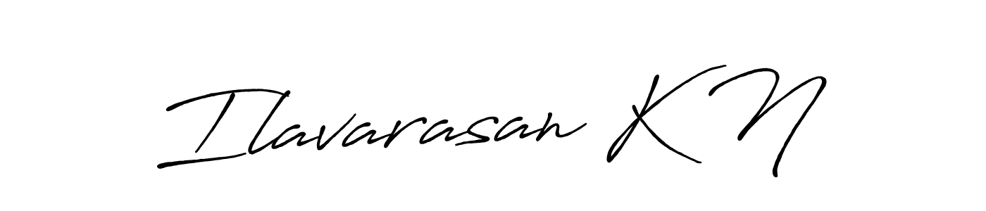 Ilavarasan K N stylish signature style. Best Handwritten Sign (Antro_Vectra_Bolder) for my name. Handwritten Signature Collection Ideas for my name Ilavarasan K N. Ilavarasan K N signature style 7 images and pictures png