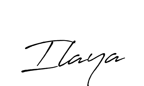 Make a beautiful signature design for name Ilaya. With this signature (Antro_Vectra_Bolder) style, you can create a handwritten signature for free. Ilaya signature style 7 images and pictures png