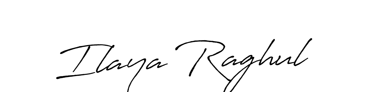 Similarly Antro_Vectra_Bolder is the best handwritten signature design. Signature creator online .You can use it as an online autograph creator for name Ilaya Raghul. Ilaya Raghul signature style 7 images and pictures png