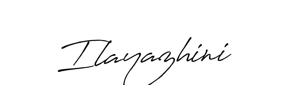How to make Ilayazhini name signature. Use Antro_Vectra_Bolder style for creating short signs online. This is the latest handwritten sign. Ilayazhini signature style 7 images and pictures png