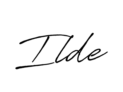 Also we have Ilde name is the best signature style. Create professional handwritten signature collection using Antro_Vectra_Bolder autograph style. Ilde signature style 7 images and pictures png