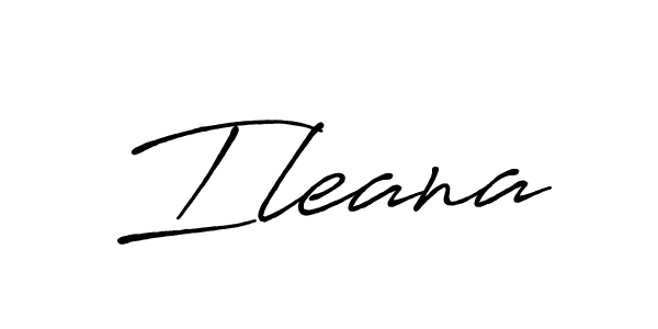 How to make Ileana signature? Antro_Vectra_Bolder is a professional autograph style. Create handwritten signature for Ileana name. Ileana signature style 7 images and pictures png